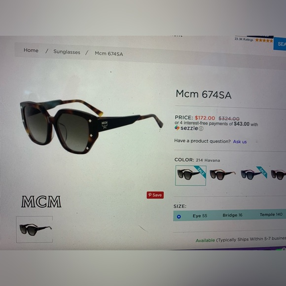 MCM SUNGLASSES - Picture 5 of 5